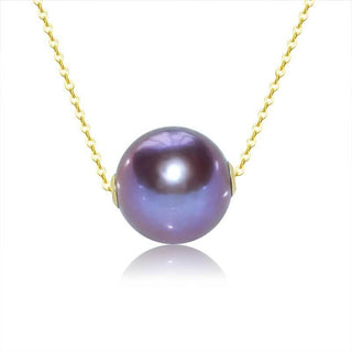 Purple Edison Pearl Necklace & Pendant - Whitestone Jewellery