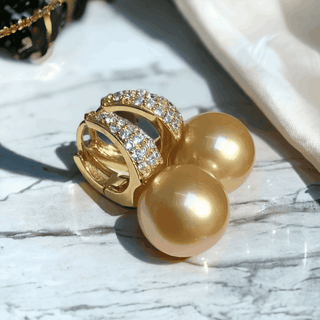 Ava-Marie Huggie Pearl Earrings - Whitestone Jewellery