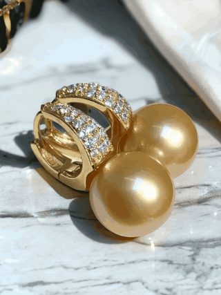 Ava-Marie Huggie Pearl Earrings - Whitestone Jewellery