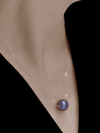 Purple Edison Pearl Necklace & Pendant - Whitestone Jewellery