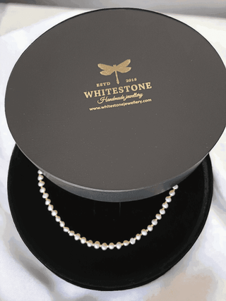 Odelia Dainty Pearl Necklace Set - Whitestone Jewellery