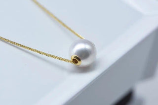 Single 8-8.5mm Natural Akoya Pearl Necklace - Whitestone Jewellery