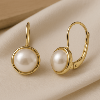 Leverback Pearl earrings