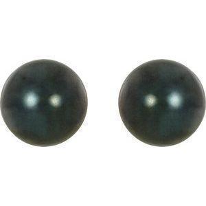 Black Akoya Pearl Stud Earrings - Whitestone Jewellery