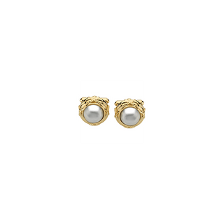 14K Yellow Mabé Pearl Cufflinks