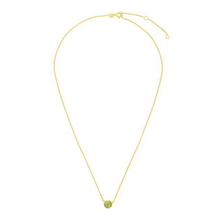 14K Gold Peridot Pendant Necklace - Whitestone Jewellery