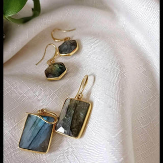 Aurora Earrings - Genuine Gemstone Earrings 