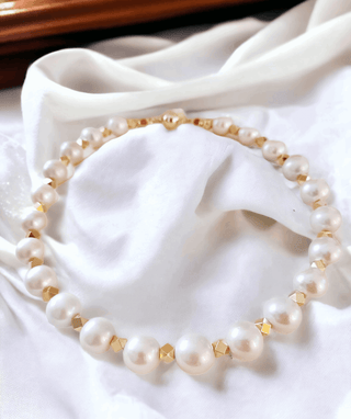 Bella Handmade Chunky  Choker Pearl  Necklace