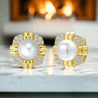 Ava- Grace Stud Earrings - Whitestone Jewellery