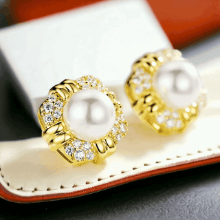 Ava- Grace Stud Earrings - Whitestone Jewellery