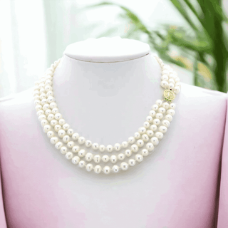 7-8mm Freshwater pearl Necklace - Whitestone Jewellery