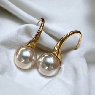 18-Karat Yellow Gold Akoya Pearl Drop Earrings