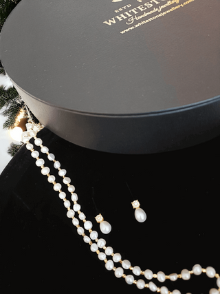 3-5mm Dainty Pearl Necklace Set - Whitestone Jewellery 
