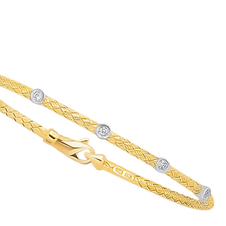 Gold Diamond Accent Bracelet- Whitestone Jewellery 
