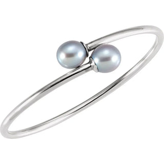 Cultured Freshwater Flexible Pearl Bangle