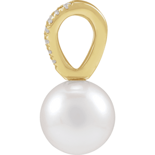 Venus Akoya Pearl & Natural Diamond Pendant