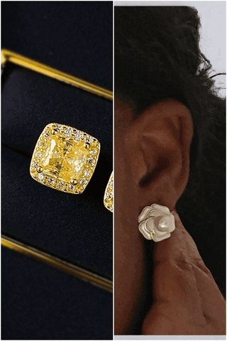 Radiant Gemstone Stud Earrings Bundle - Whitestone Jewellery
