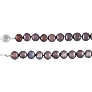 Cultured Black Freshwater Pearl 18" Necklace