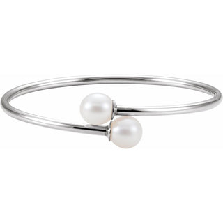 Cultured Freshwater Flexible Pearl Bangle
