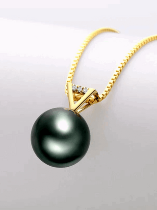 Vivian-Mae Gold Tahitian Pearl Necklace