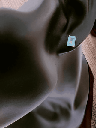 Blue Topaz Solitaire Earrings - Whitestone Jewellery