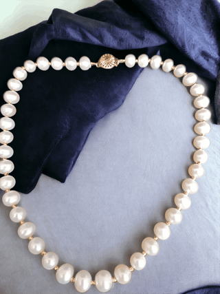 14k Gold Annalise Pearl Necklace- Whitestone Jewellery 