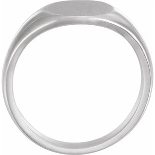 Silver ring on a white background