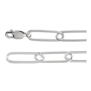 14K yellow 6.2mm Paper-Clip Style Chain