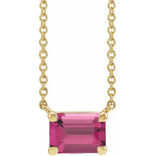14K Yellow Natural Tourmaline 18" Necklace