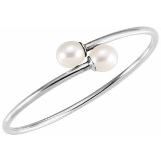 Cultured Freshwater Flexible Pearl Bangle