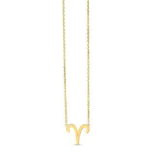 14K Yellow Gold Aries Necklace - Whitestone Jewellery