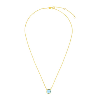 17inches Blue Topaz Necklace 