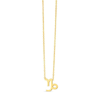 14K Yellow Gold Capricorn Necklace - Whitestone Jewellery