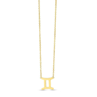 14K Yellow Gold Gemini Necklace - Whitestone Jewellery