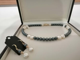 Monochrome Necklace Set - Whitestone Jewellery
