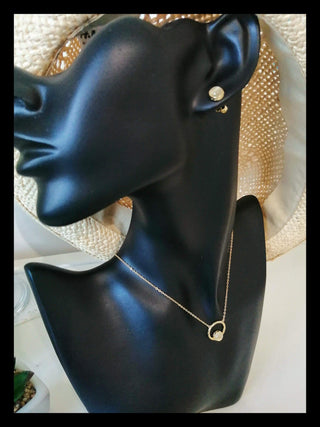 Mona Moonstone Necklace Set - Whitestone Jewellery